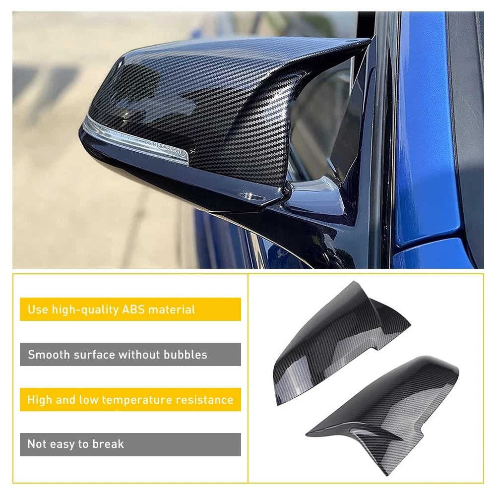Carbon Fiber Side Mirror Caps Cover For 2014-2018 BMW M Series F87 M2 BMW i3 i3S 6B93BC-57