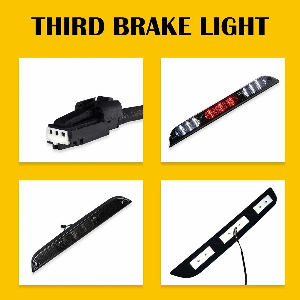 FIT 15-20 Ford F150 LED Black Replacement 3RD Third Brake Cargo Lamp Tail Light 6B93BC-57