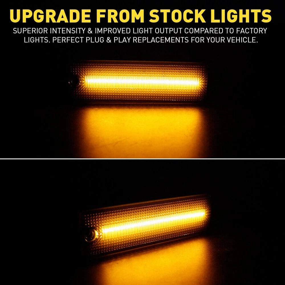 4x Smoke For 98-02 Pontiac Trans Am Firebird LED Front & Rear Side Marker Lights 6B93BC-57