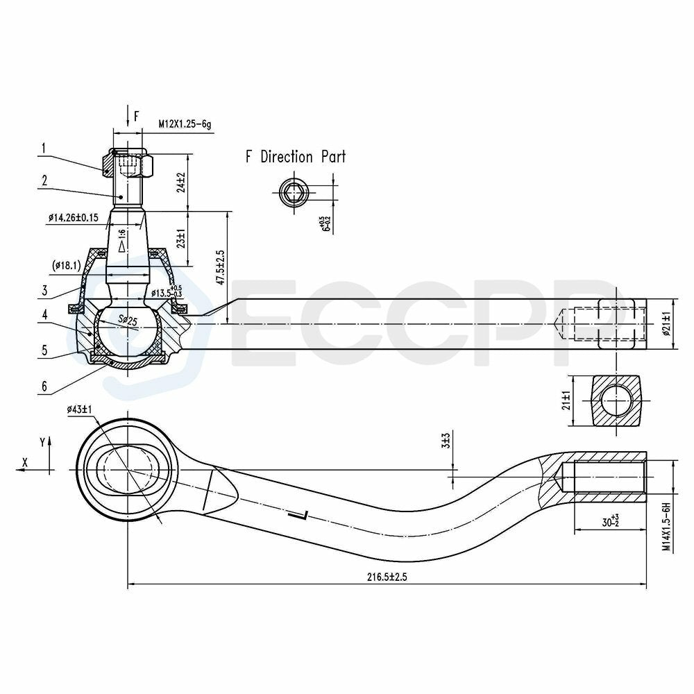 4PC Front Left Right Inner Outer Tie Rod For 2007-2012 Nissan Altima EV800356 6B93BC-57