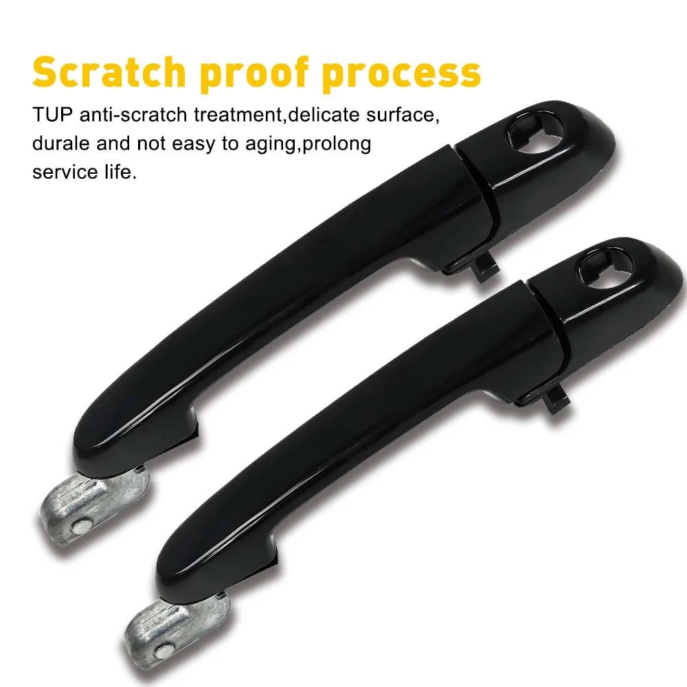For 2006-2011 Hyundai Accent Front Left Right Door Handle Exterior Outside Black 6B93BC-57