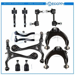 12Pcs Front Ball Joints Control Arms Tie Rod Ends For 2003-2006 07 Honda Accord 6B93BC-57