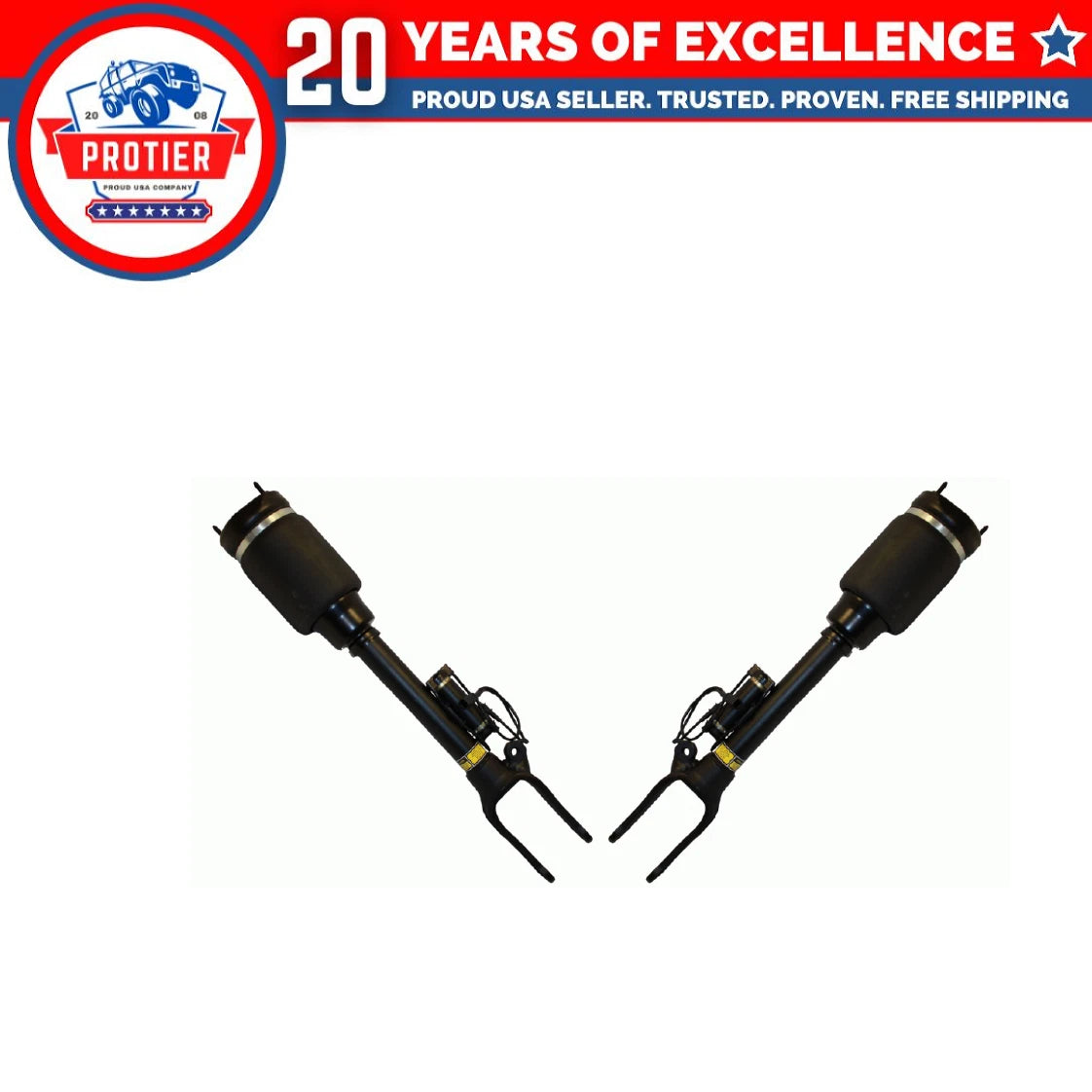 Pair Front Suspension Air Strut Shock Fit 2007-2012 Mercedes-Benz GL / ML 6B93BC-57
