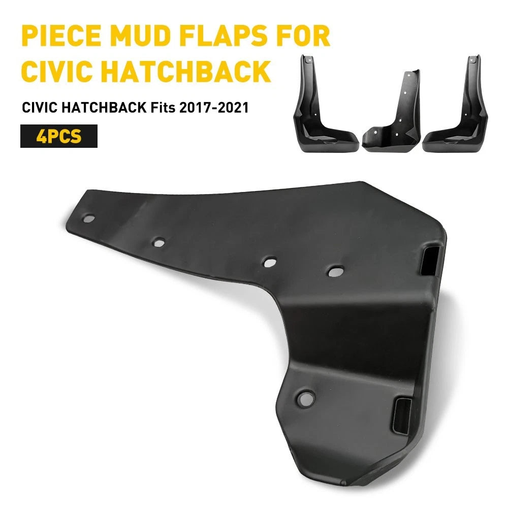 Car Mud Flaps Splash Guard For 10th Gen Civic Hatchback 2017 2018 2019 2020 2021 6B93BC-57