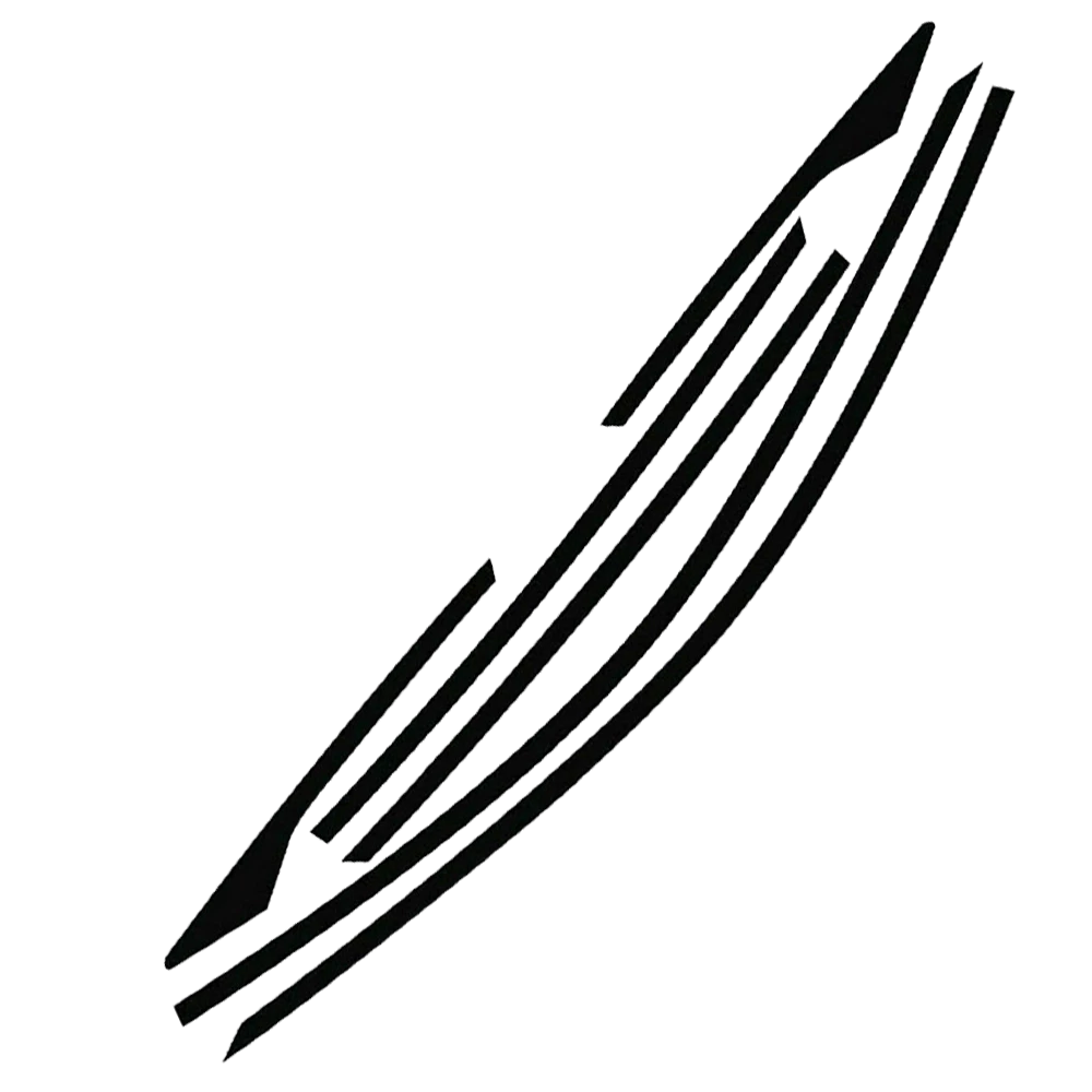 6 Chrome Delete Blackout Window Trim For 2016-2021 Honda Civic Sedan Accessories 6B93BC-57