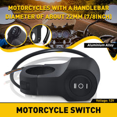 7/8" Handlebar Headlight Fog Spot Light Switch for Motorcycle Dirt Bike ATV EOA 6B93BC-57