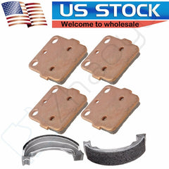 Brake Pads and Brake Shoes Front + Rear For 2001-08 Honda TRX250EX 2x4 Sintered 6B93BC-57