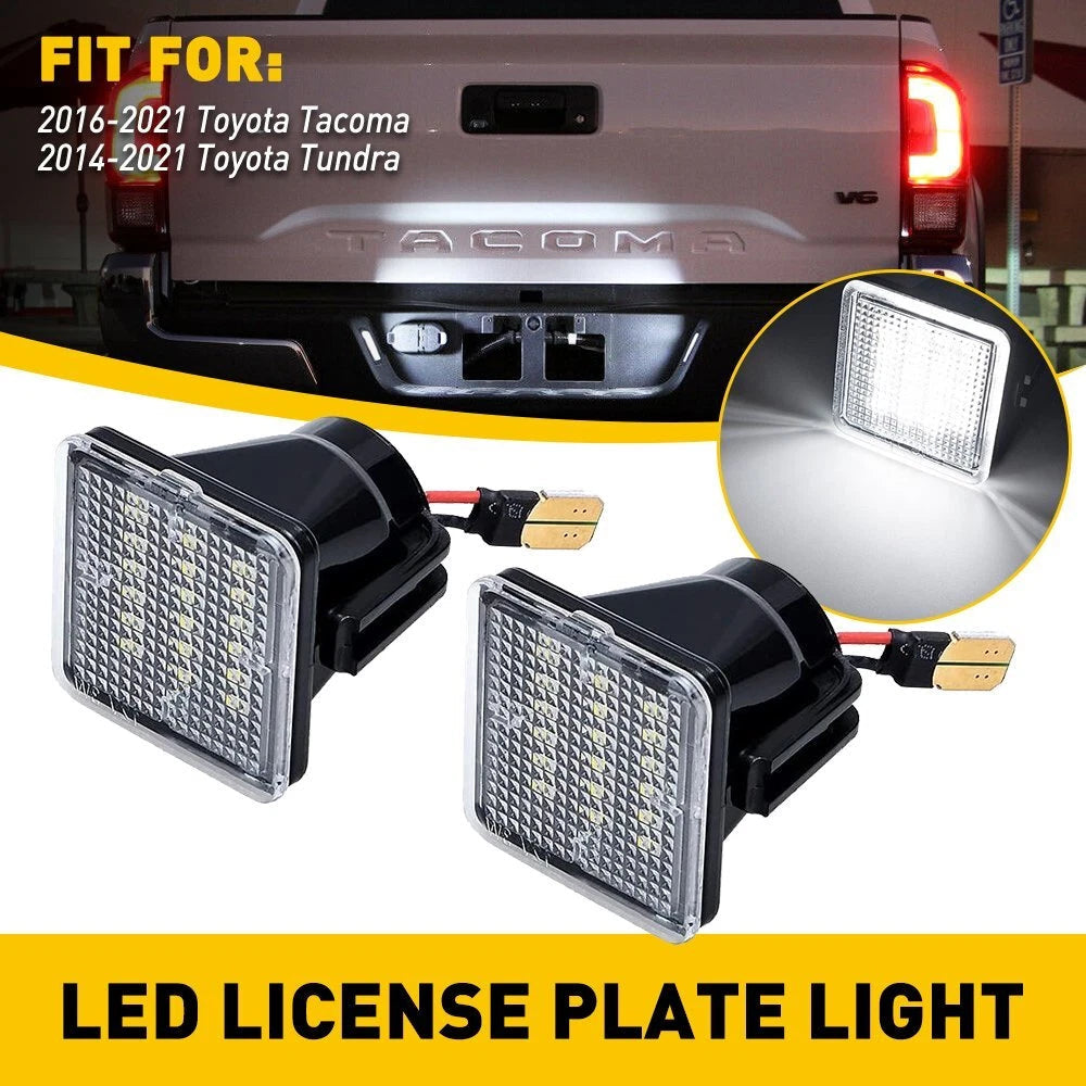 LED White License Plate Lights For 2016 2017 2018 2019 2022 2021 TOYOTA Tacoma 6B93BC-57