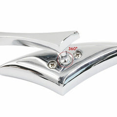 For Suzuki Boulevard C50 C90 C109R M50 M90 M109R Chrome Blade Rear View Mirrors