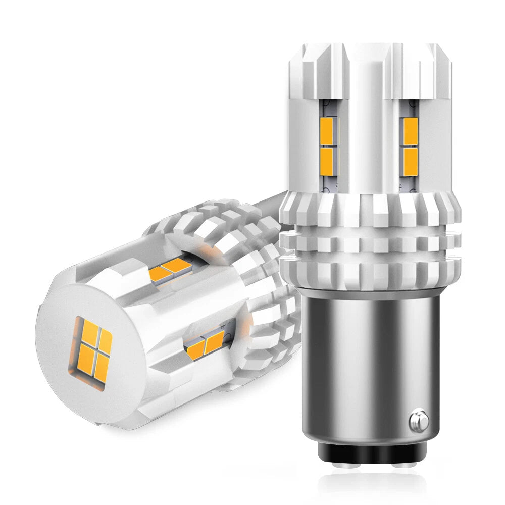 LED 1157 1016 Turn Signal Marker Parking Light Bulb Amber Yellow Blinker Lamp 2x 6B93BC-57