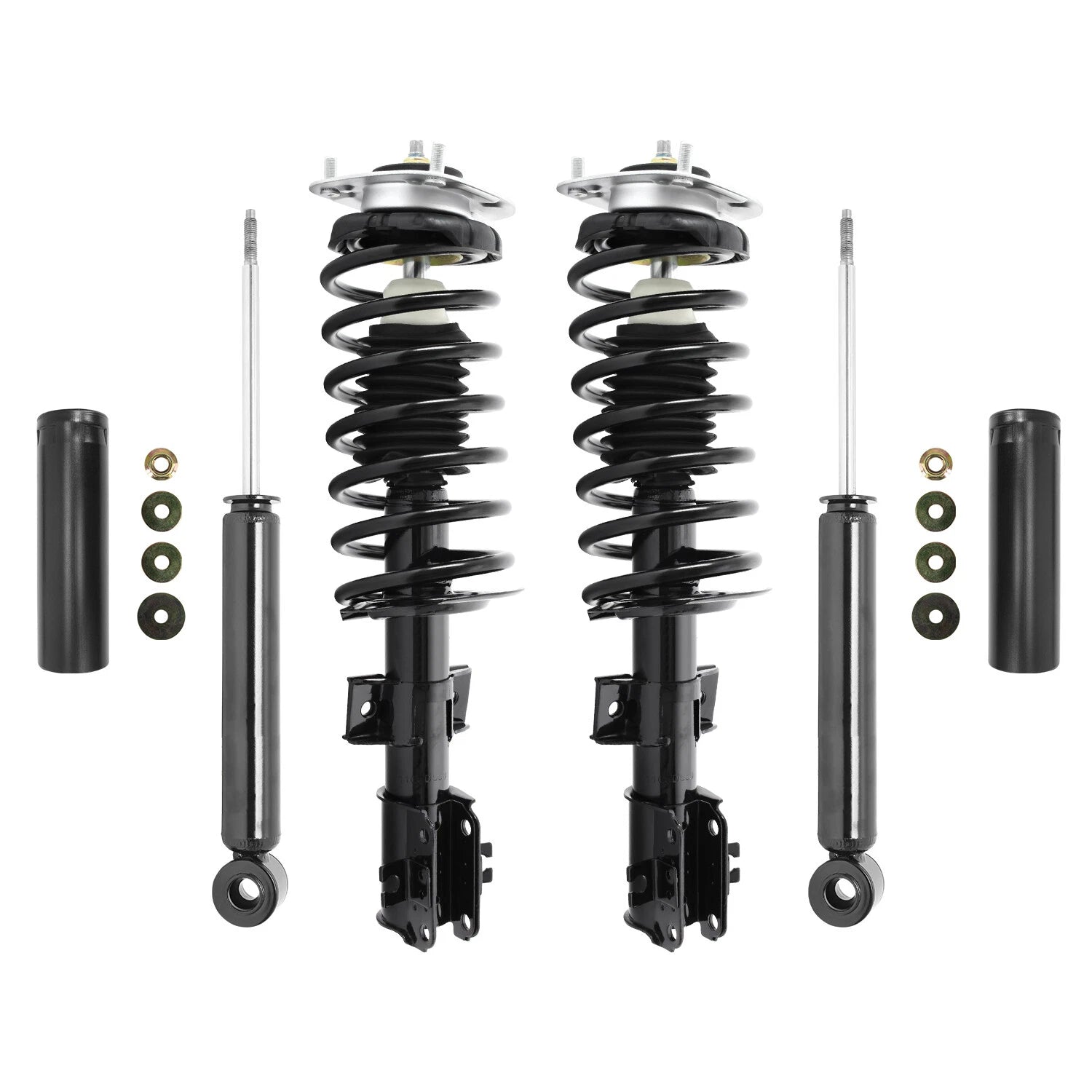 Front & Rear Complete Strut Assembly Shock Kit for 1993-1997 Volvo 850, 6B93BC-57