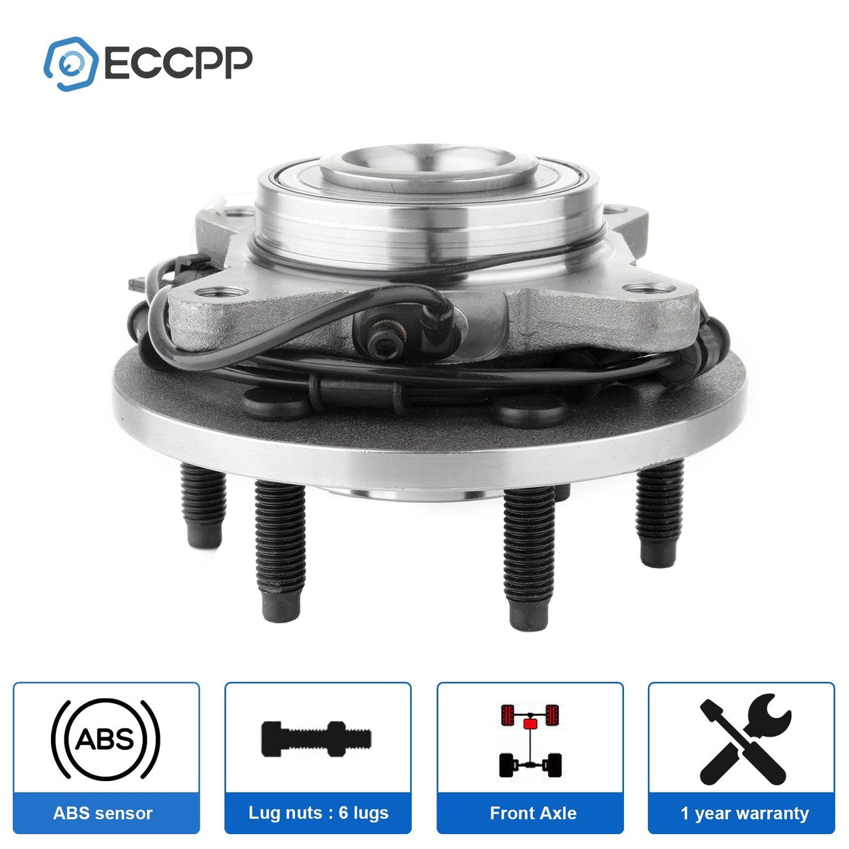 1Pc Wheel Hub Bearing Front RWD For Ford Expedition Lincoln Navigator 2003-2006 KOEEP