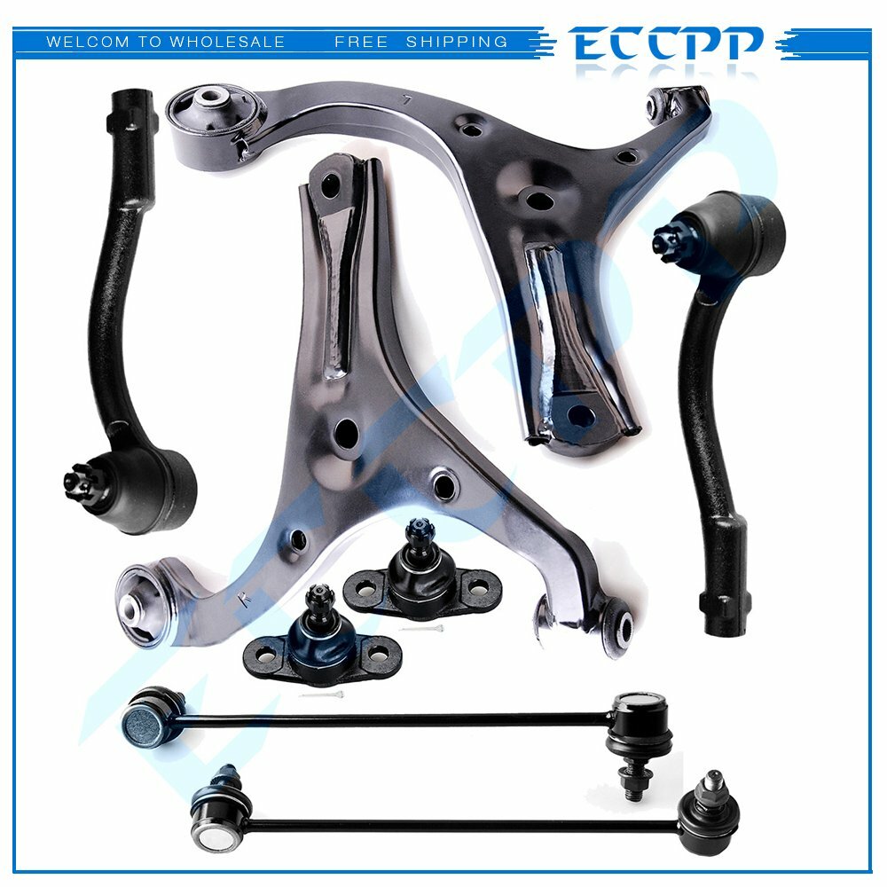 Lower Control Arms Ball Joints Tierods for 2006-2009 2010 2011 Hyundai Accent 6B93BC-57