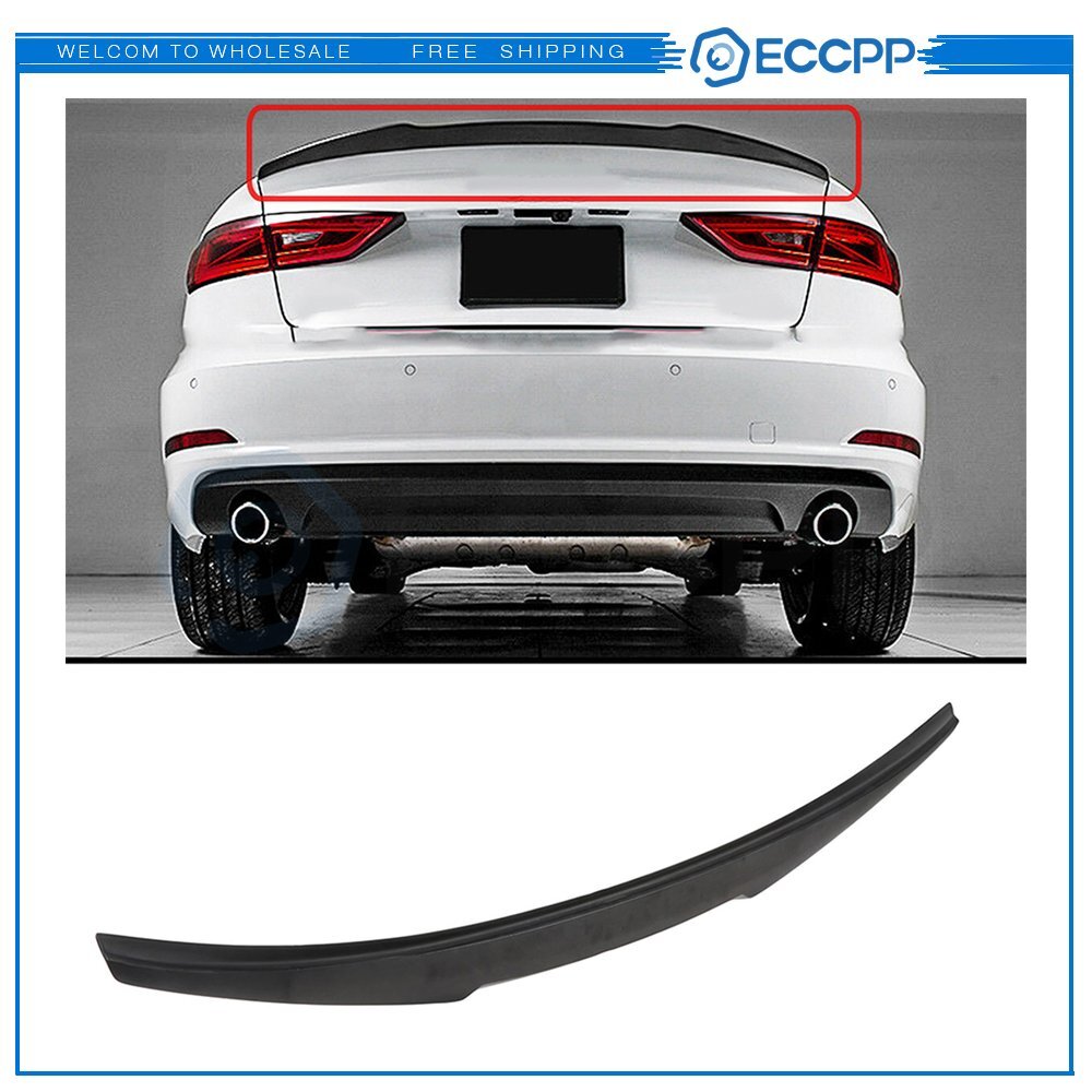 For 2014-2020 AUDI A3 S3 RS3 Sedan Black Trunk Spoiler Wing 6B93BC-57