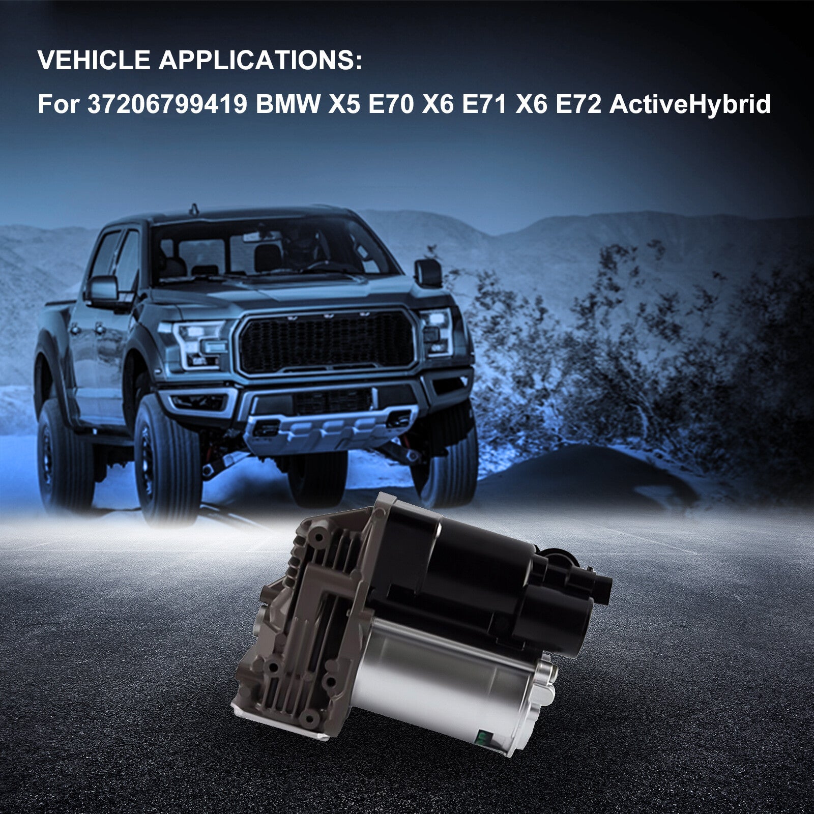 Air Suspension Compressor For 37206799419 BMW X5 E70 X6 E71 X6 E72 ActiveHybrid KOEEP