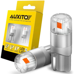 2X AUXITO T10 LED Canbus Light Bulbs 192 168 194 2825 W5W Super Bright Red EOA AUXITO