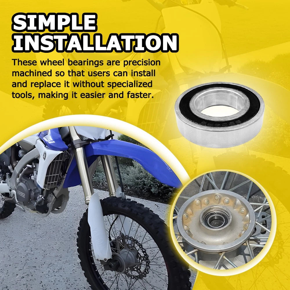 Front Wheel Bearing Seal Kit for 98-18 Yamaha YZ125 YZ250 YZ400F YZ450 YZ426F EA 6B93BC-57