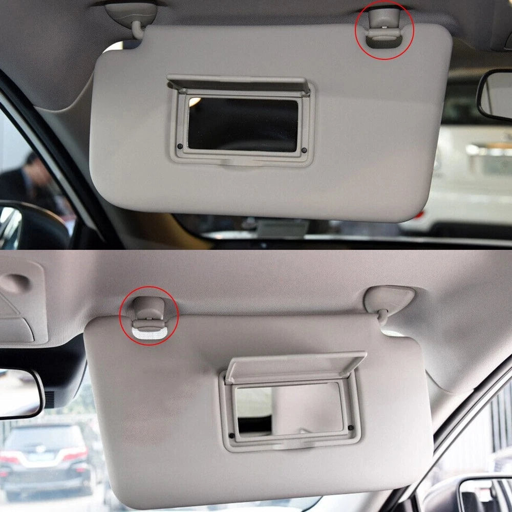FOR NISSAN ALTIMA MURANO PATHFINDER MAXIMA DRIVER + PASSENGER SUN VISOR CLIP EOA 6B93BC-57