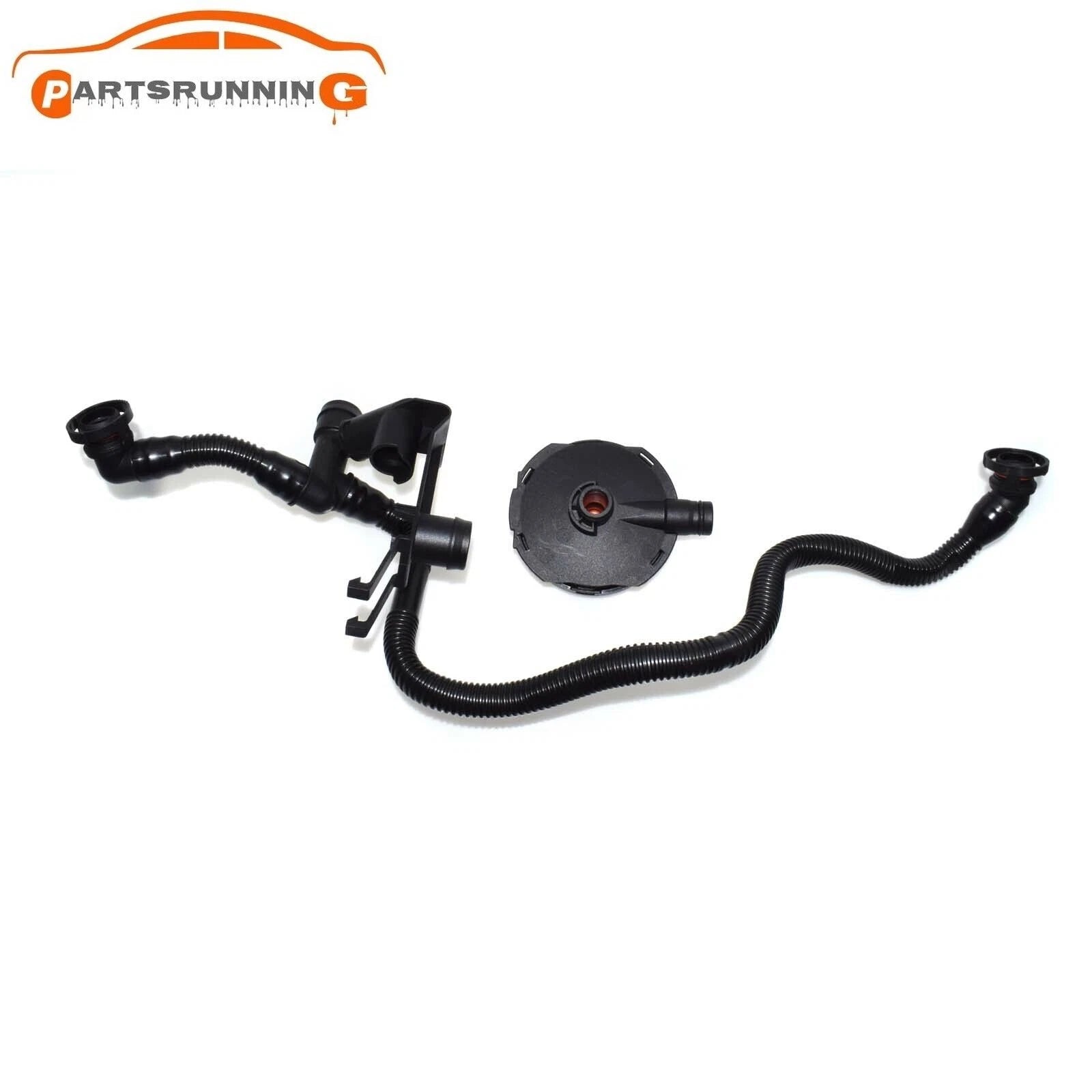 2PCS Crankcase Vent Valve &Breather PCV Hose for Audi A4 A6 06C103217H 06C103245 6B93BC-57