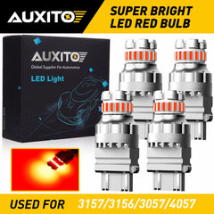 3157 CANBUS Red LED Brake Stop Signal Tail Light Bulbs For Ford F-150 F-250 USEA 6B93BC-57