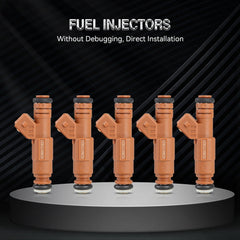 5PCS Fuel Injectors For Volvo C70 S60 S70 V70 2.4L Volvo XC90 XC70 V70 2.5L 6B93BC-57