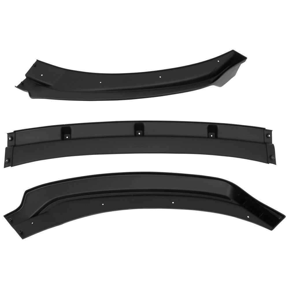For 2017-2018 Hyundai Elantra Unpainted Black Front Bumper Body Kit Lip 3PCS 6B93BC-57
