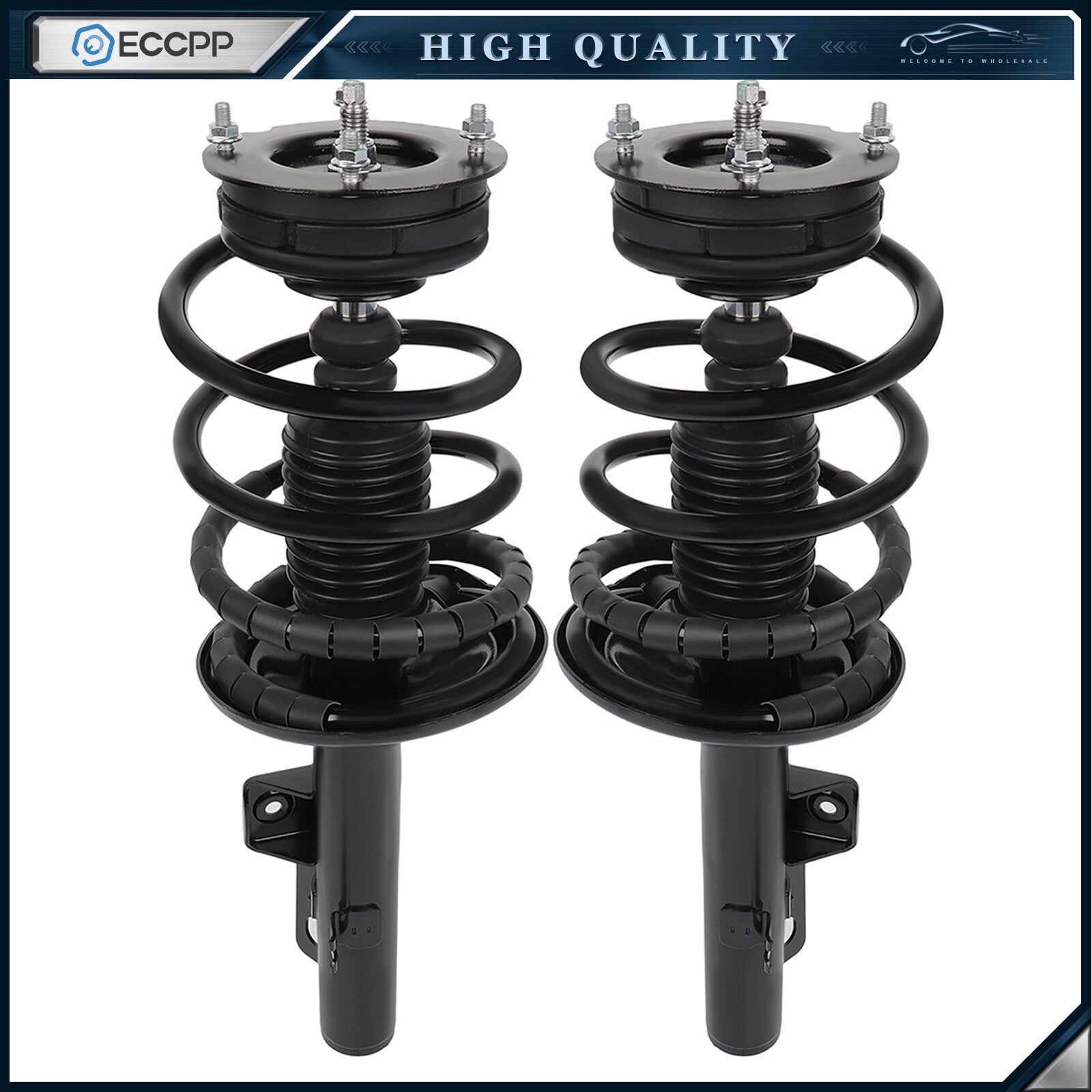 Front For Ford Freestyle 2005-07 Complete Shock Struts Coil Springs & Mounts 2x 6B93BC-57
