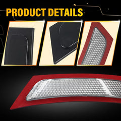 Bumper Reflector Side Marker Lights Clear For 11-16 BMW F10 5-Series 525i 528i A 6B93BC-57