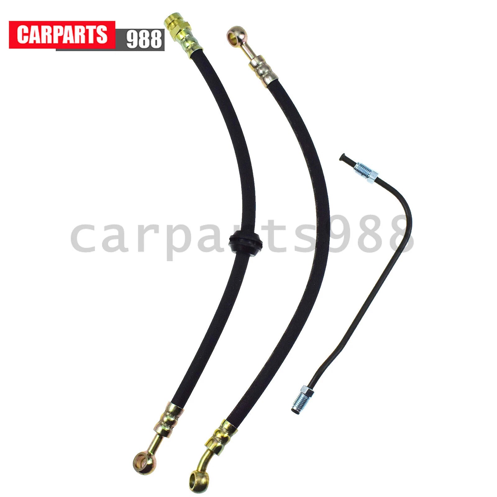 Upper + Lower Brake Hose Kit w/ Brake Pipe For Honda CB350/400F/450K/500/550/750 6B93BC-57