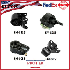 Engine & Trans Mount Set for 1990-1992 Mazda 626 2.2L Auto 6B93BC-57