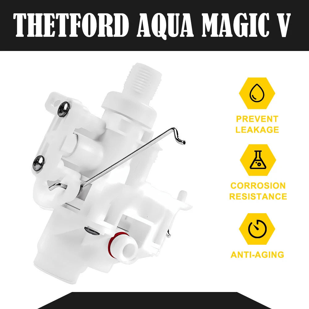Upgraded Thetford Aqua Magic Toilet V Water Valve Replacement For RV Part# 31705 6B93BC-57