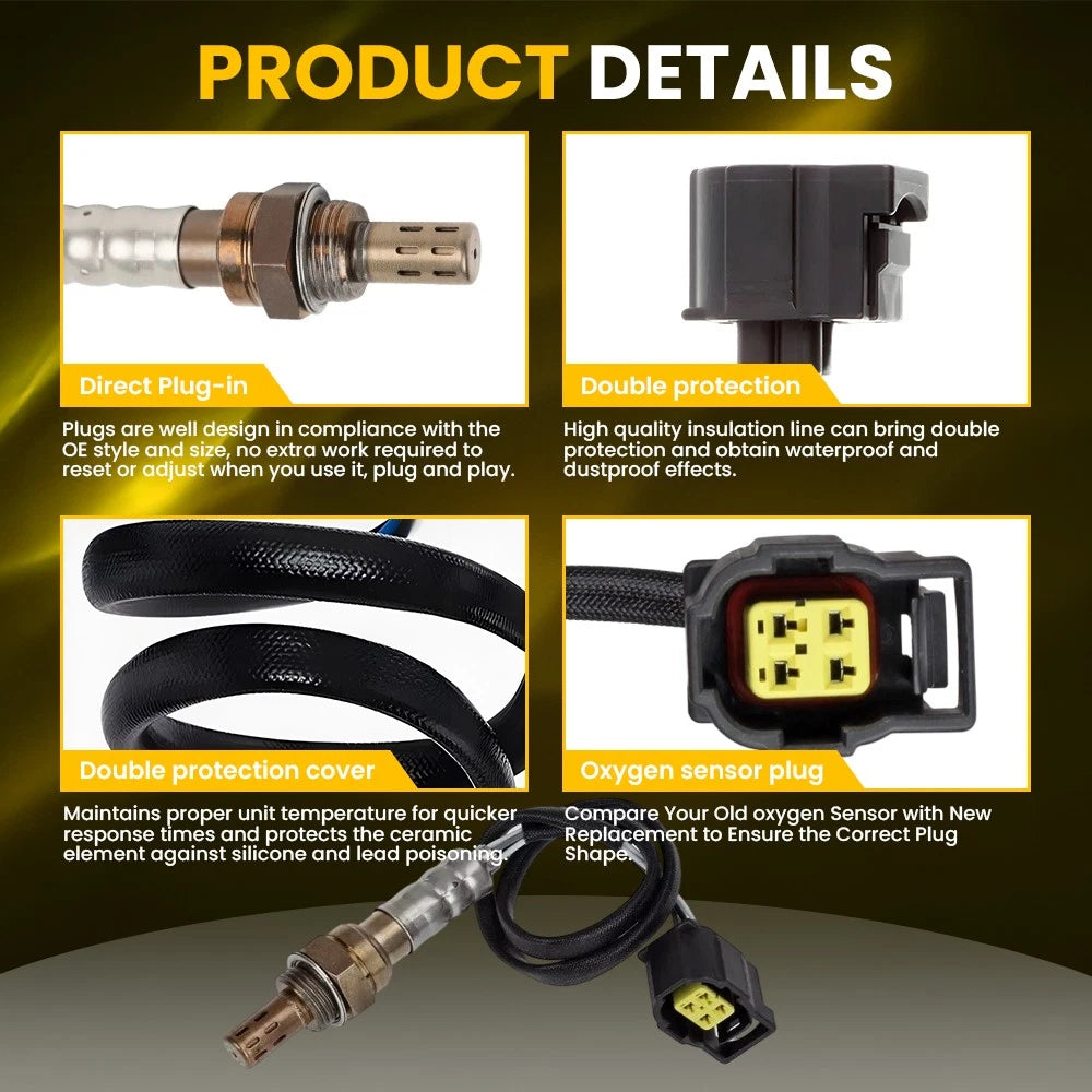 4X Oxygen O2 Sensors For 2011-18 Jeep Wrangler 2001-2018 4.0L 3.8L 3.6L V6 L6 EA 6B93BC-57