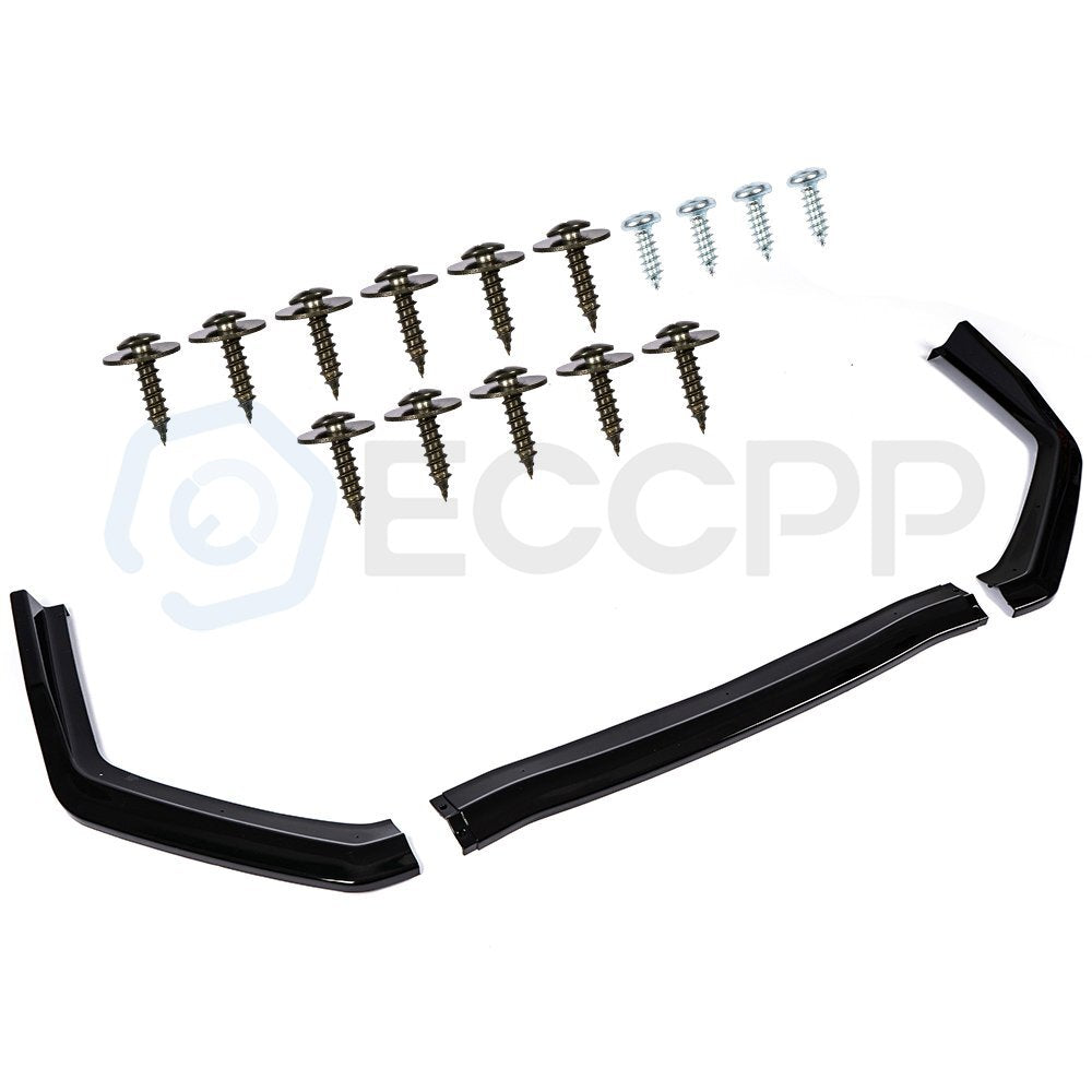 For 15-20 Subaru Impreza WRX STI Front Bumper Lip Splitter Chin Spoiler 3PC 6B93BC-57