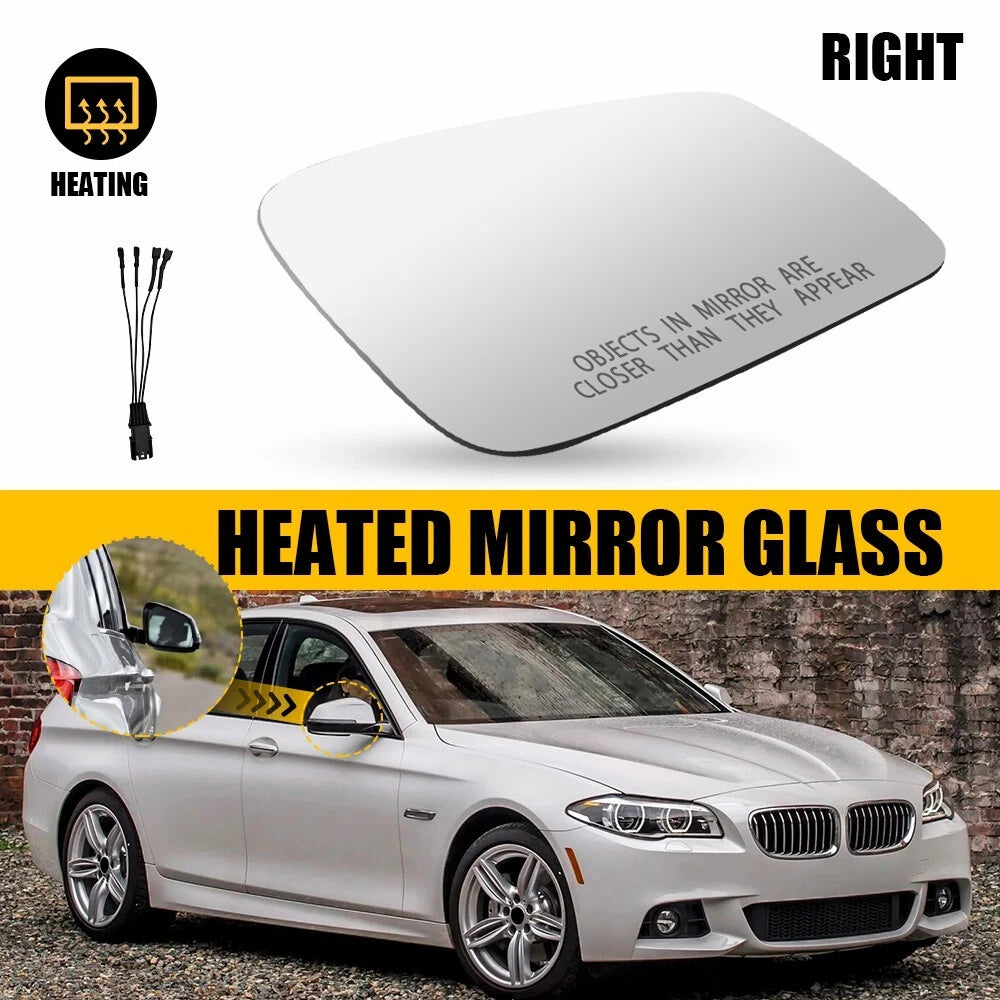 Passenger Right Heated Mirror Glass Fits BMW 528I 535D 640I 760LI 2010-2016 EOA 6B93BC-57