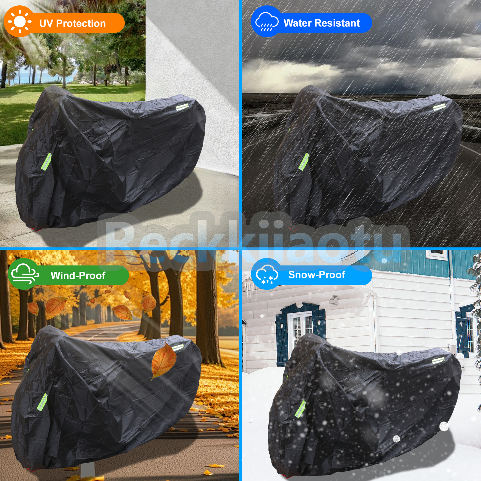Motorcycle Waterproof Outside Cover for Kawasaki Vulcan VN 1500 1600 1700 2000 6B93BC-57