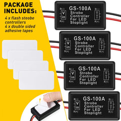 LED Flasher Control Module 16 Selectable Flash Warning Strobe Patterns 12V 6B93BC-57