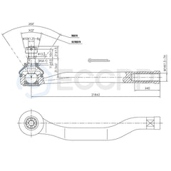 Complete 4pcs Inner Outer Tie Rod Kit For Honda Accord & Odyssey/Acura CL