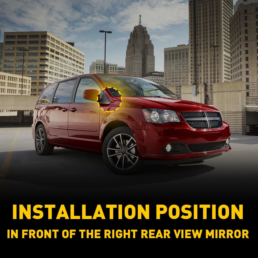 Right Mirror Flag Applique for 08-20 Chrysler Town Country Dodge Grand Caravan A 6B93BC-57
