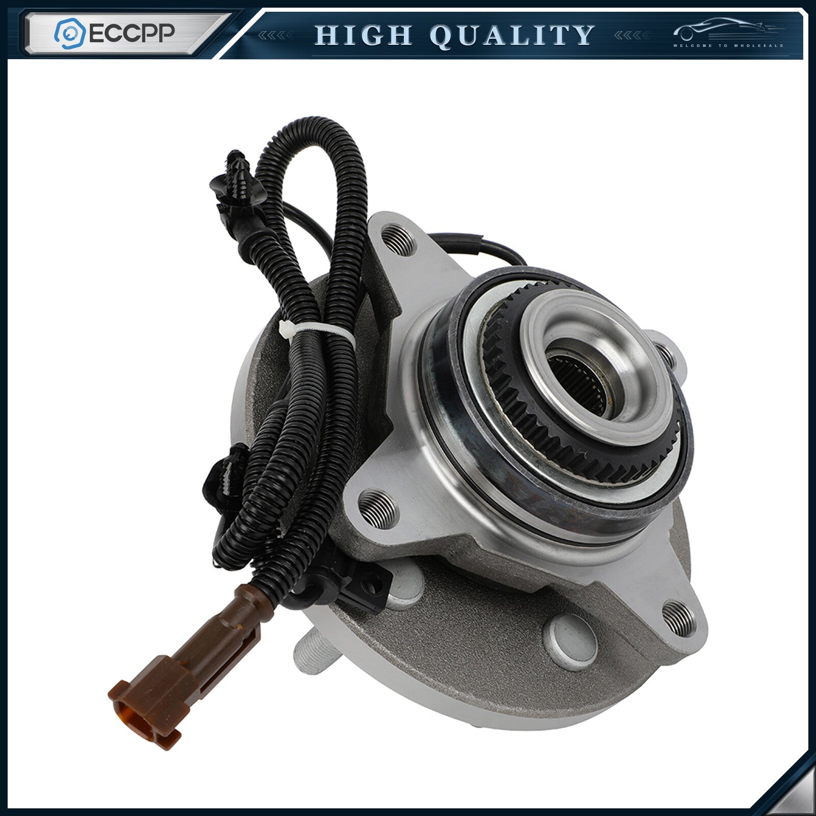 2 Pcs Wheel Hub Bearings Assembly Front 4WD For 2015 2016 2017 Ford F-150 Truck 6B93BC-57