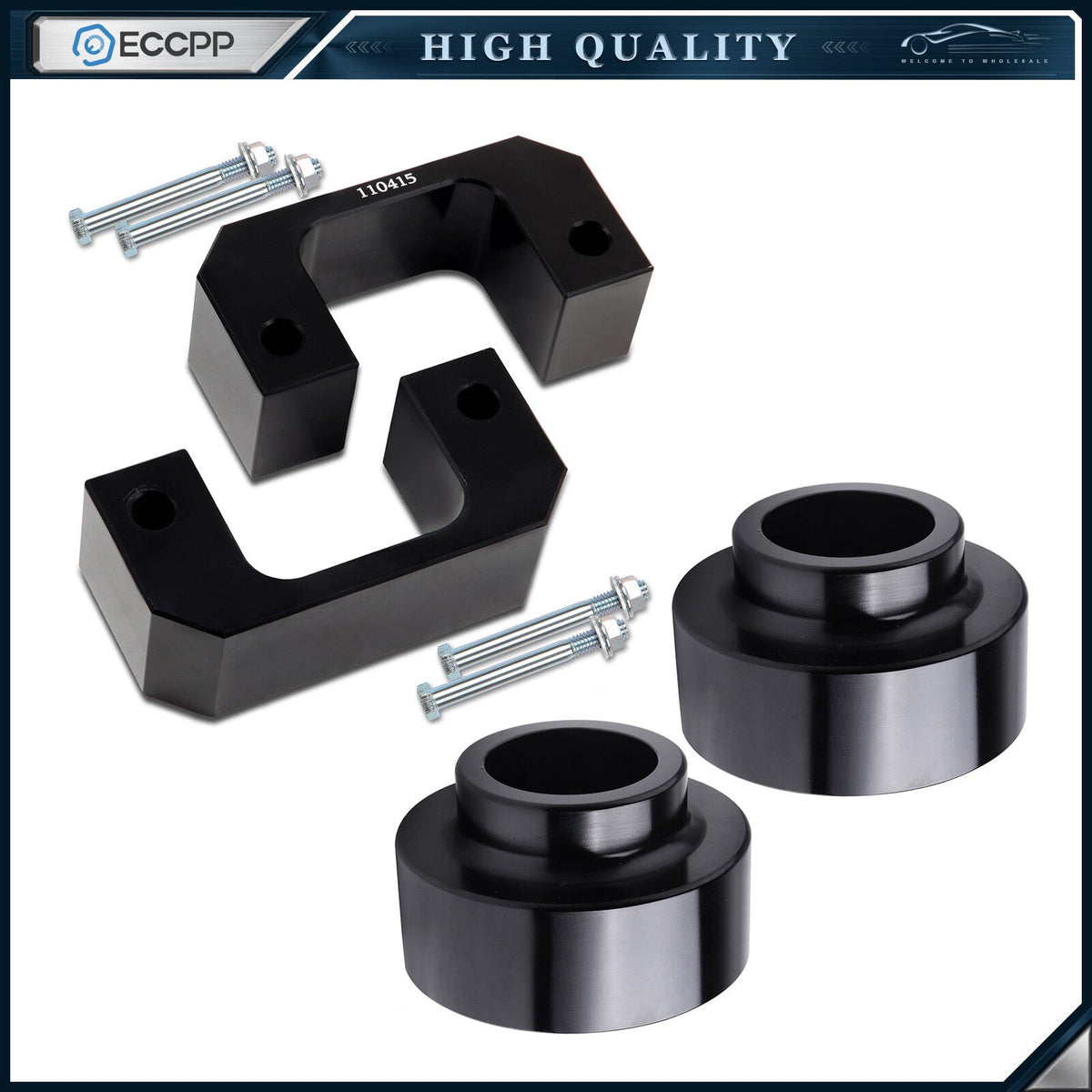 2.5" Front 1.5" Rear Leveling Lift Kit For Chevy Tahoe GMC Yukon 6 Lug 2007-2019 6B93BC-57