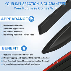 For Mitsubishi Lancer 2009-2017 Window Visor Vent Rain Shades Guards Deflectors MITSUBISHI