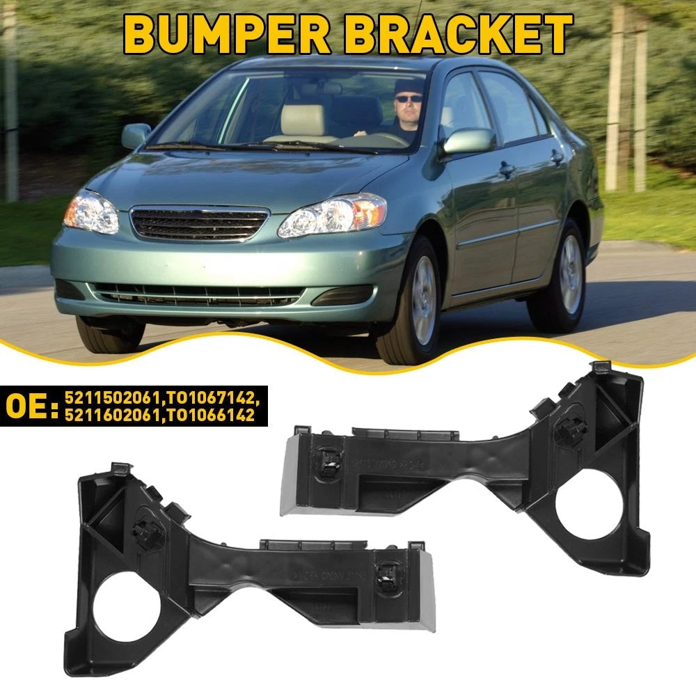 2PCS For 2003-2008 Toyota Corolla Front Bumper Retainer Brackets Left Right Pair 6B93BC-57