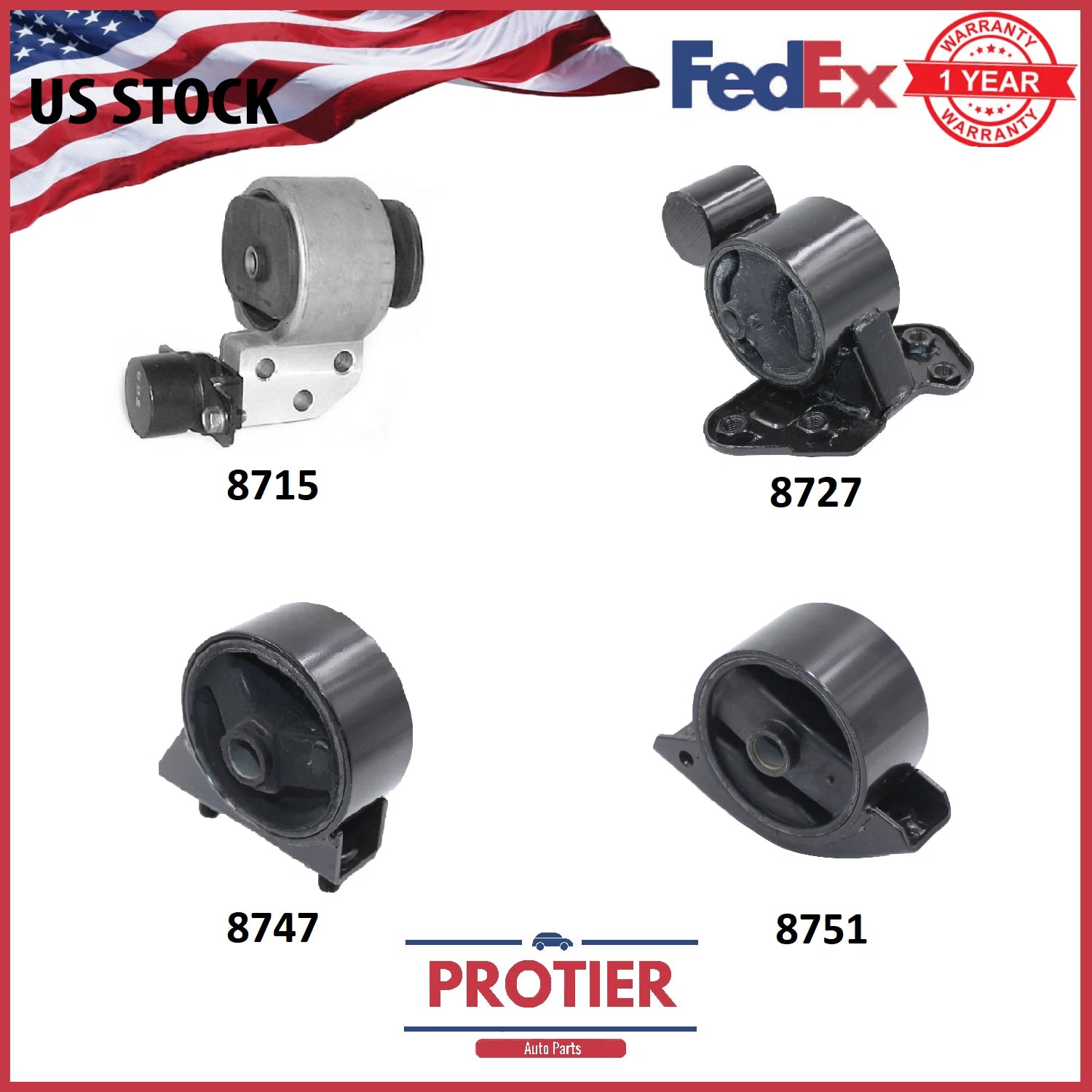 MOTOR & TRANS. MOUNT SET FOR 1997 HYUNDAI ACCENT 1.5L DOHC AUTO TRANS 6B93BC-57