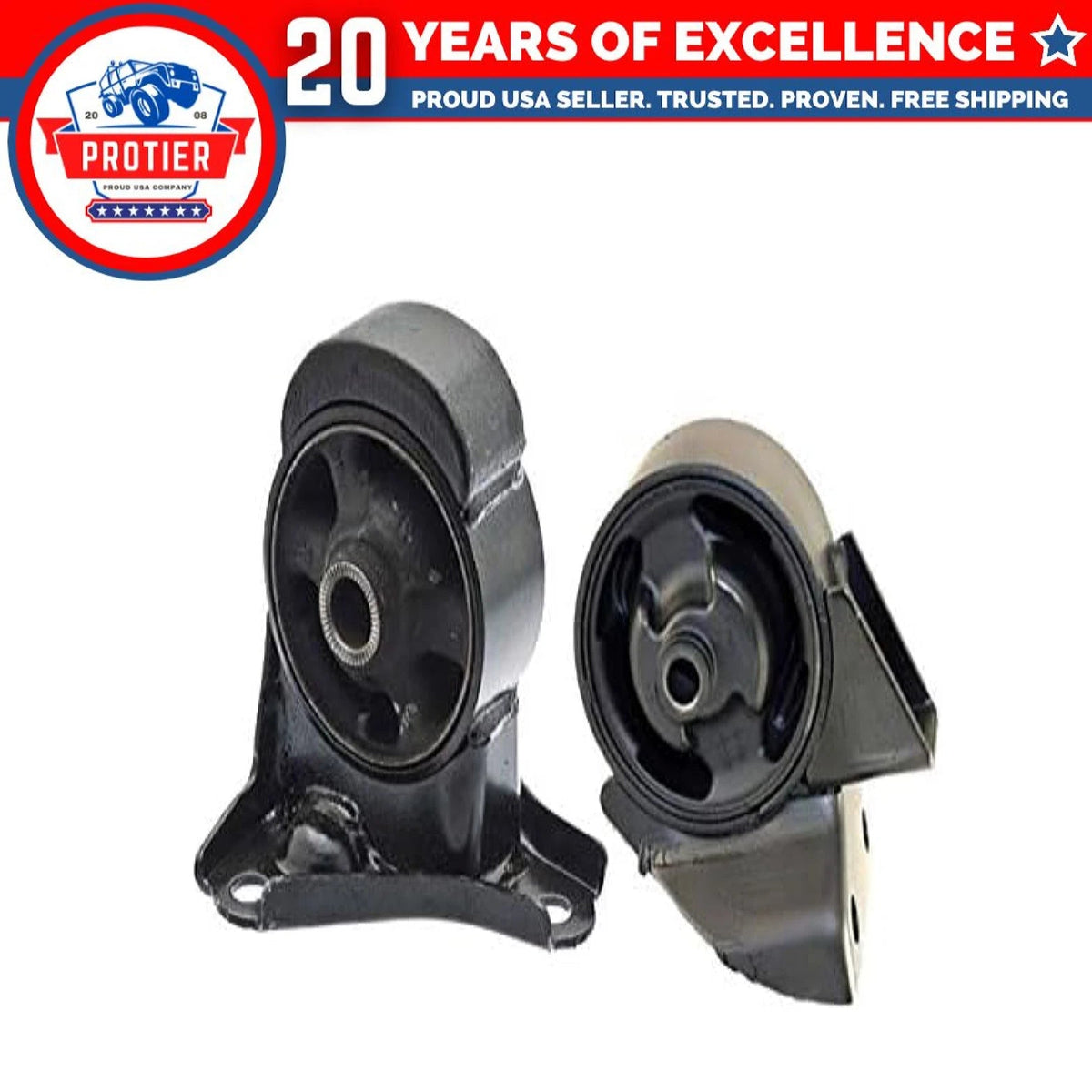 Fits 2005-2009 Hyundai Tucson 2.0L Front & Rear Engine Motor Mount Set 2PCS : 6B93BC-57