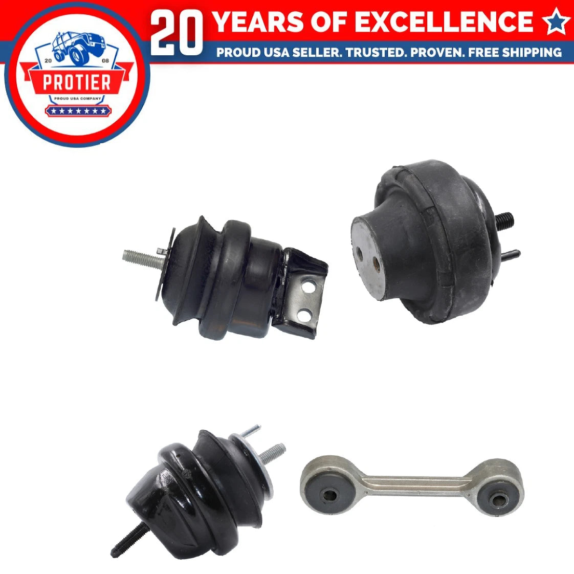 Engine Motor & Trans Mount Set for 2001 - 2002 Lincoln Continental 4.6L 4PCS 6B93BC-57