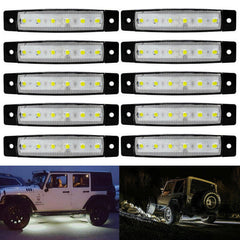White LED Pods Rock Underbody Wheel Light For Jeep Offroad Truck UTV ATV Boat 10 6B93BC-57