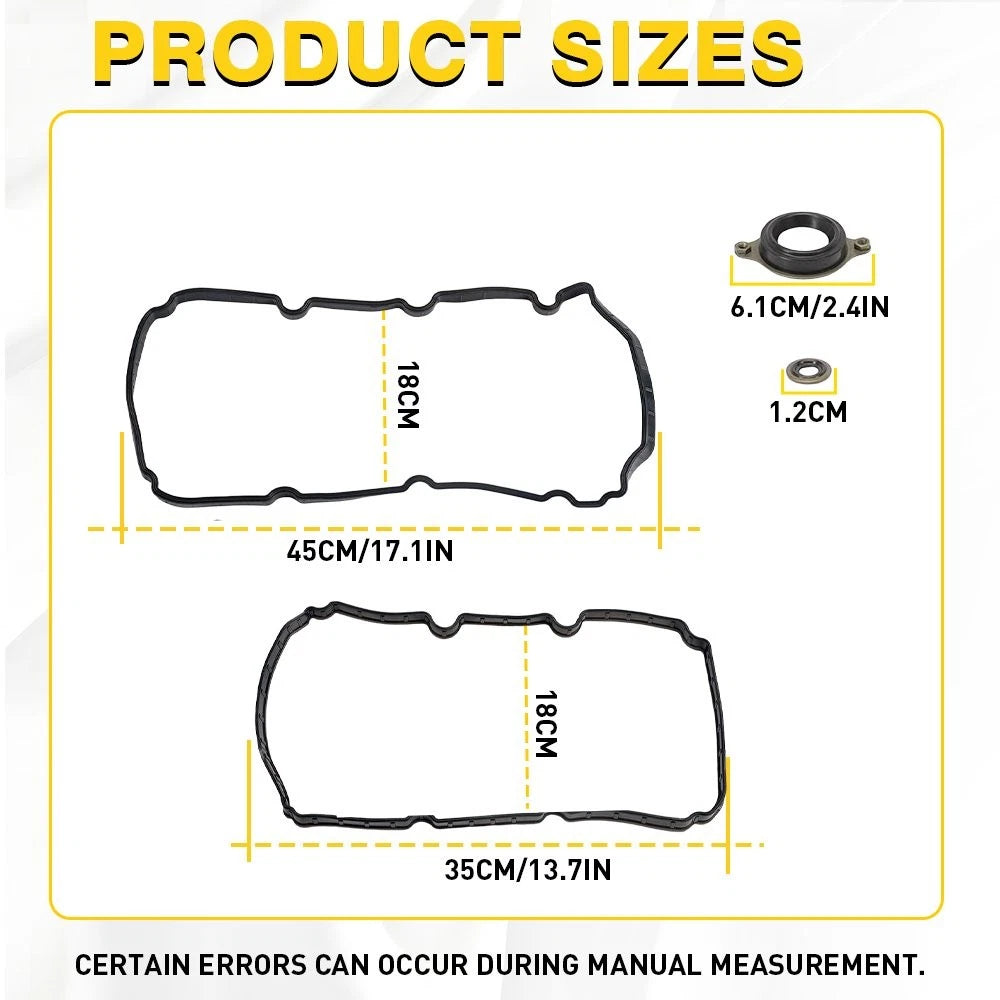 Valve Cover Gasket Set For Honda 2013-2017 Accord/2013-2015 Crosstour 3.5L V6 EA 6B93BC-57