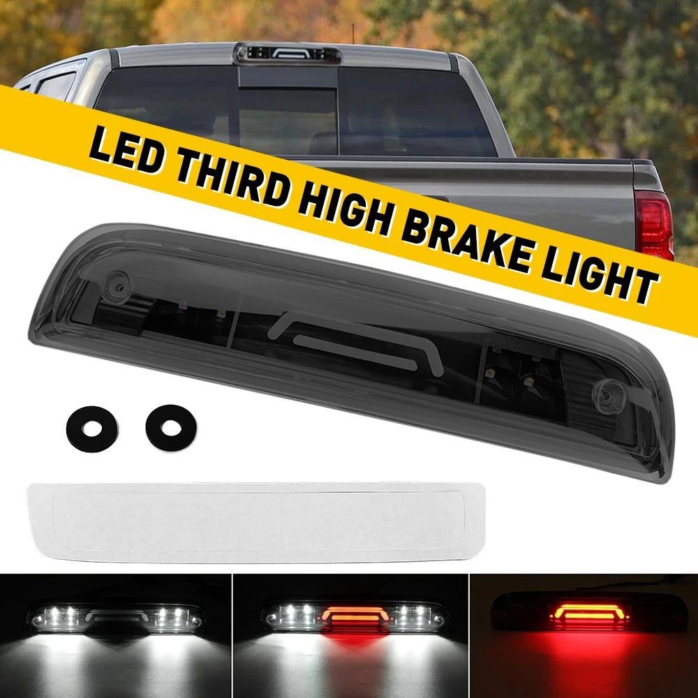 For 15-18 GMC Sierra 2500HD 1500 3500HD LED 3RD Tail Third Brake Light Smoke G 6B93BC-57