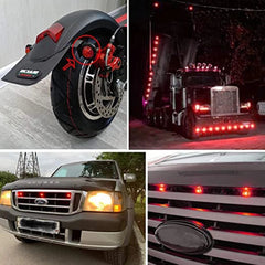 10X Red 3/4" Side Marker Lights LED Truck Trailer Round Side Bullet Light EOA 6B93BC-57