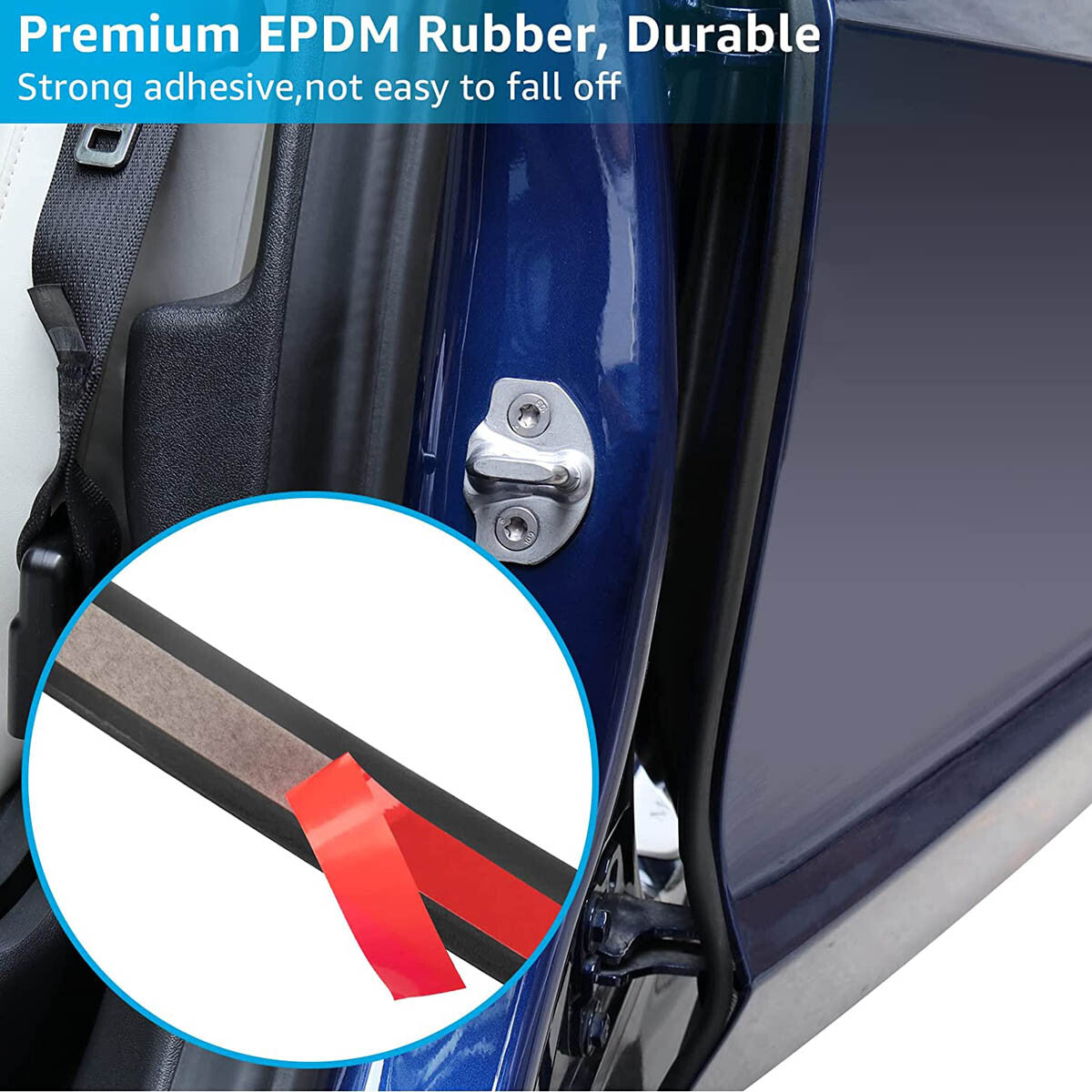 Rubber Seal Strips Weather Draft Wind Noise Reduction Kit For Mazda 3 Hatchback 6B93BC-57